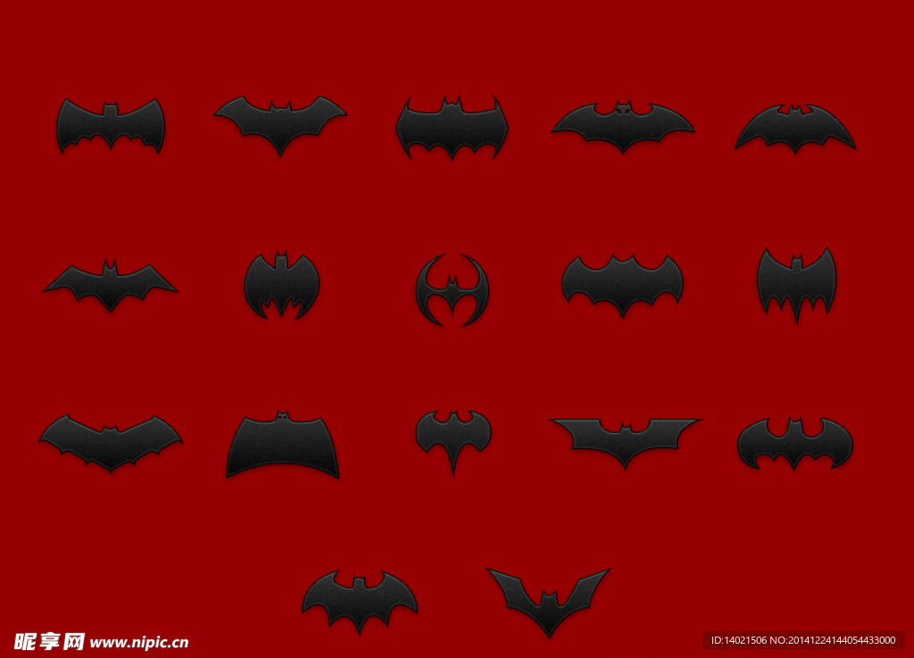 蝙蝠侠系列质感图标
