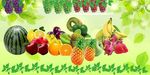 矢量水果分层图