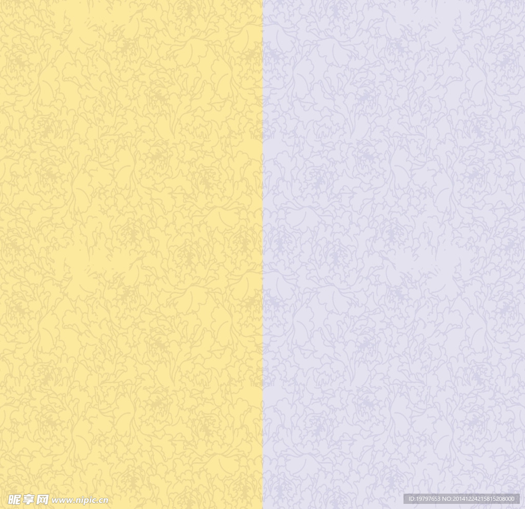 华丽花纹矢量素材