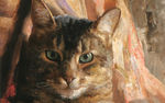 油画 猫