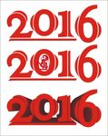 2016立体字