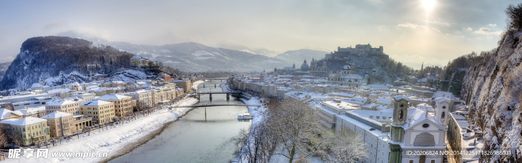 寒冬雪景