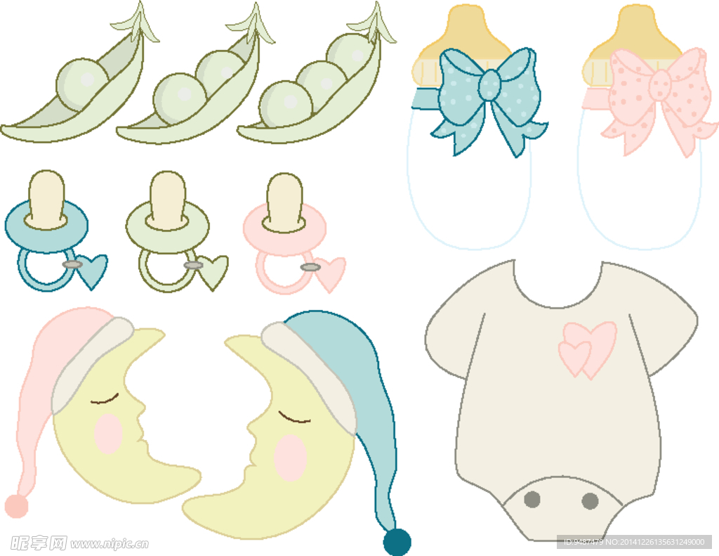 可爱baby素材