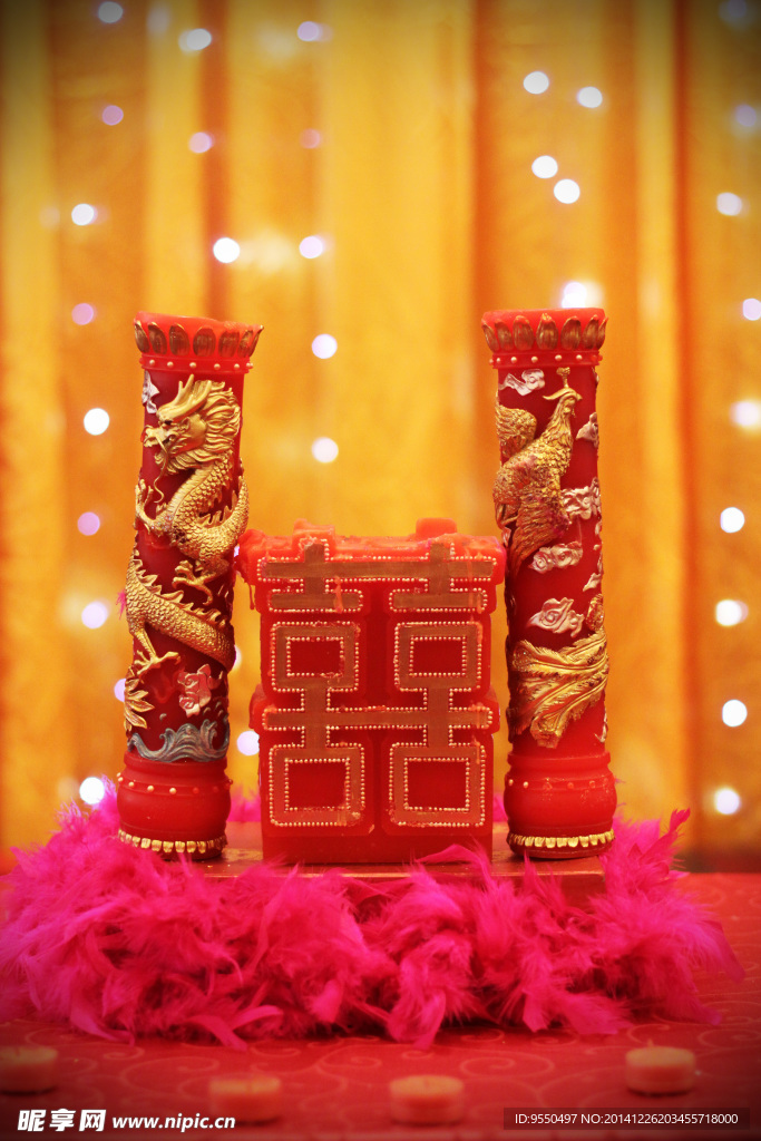 婚礼现场  喜字