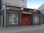 私房中式大门