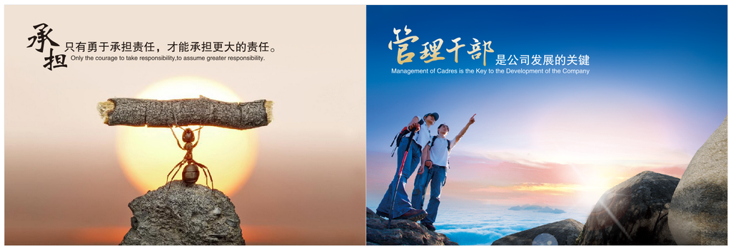企业文化横式两套