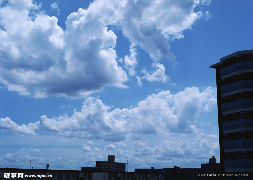 蓝天白云风景图片