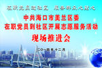 区委志愿者服务活动现场推进会