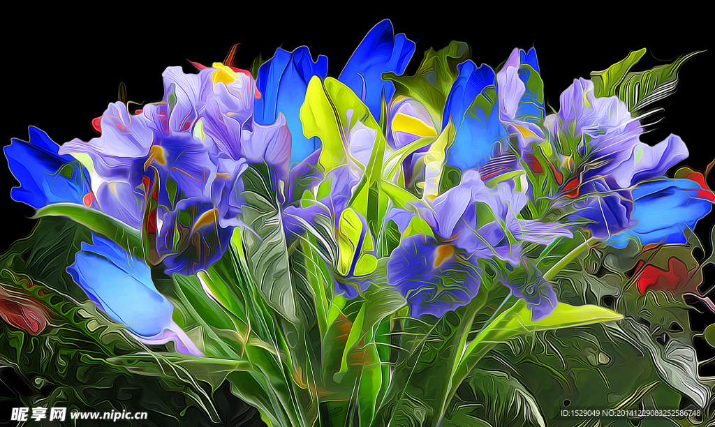抽象花卉