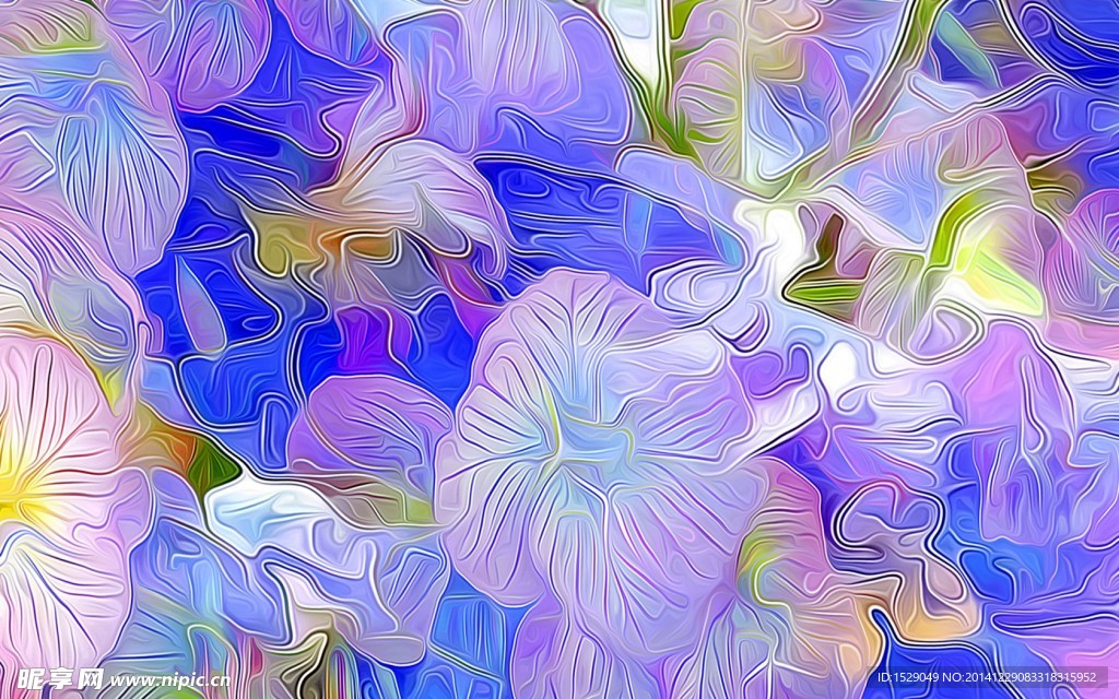 抽象花卉