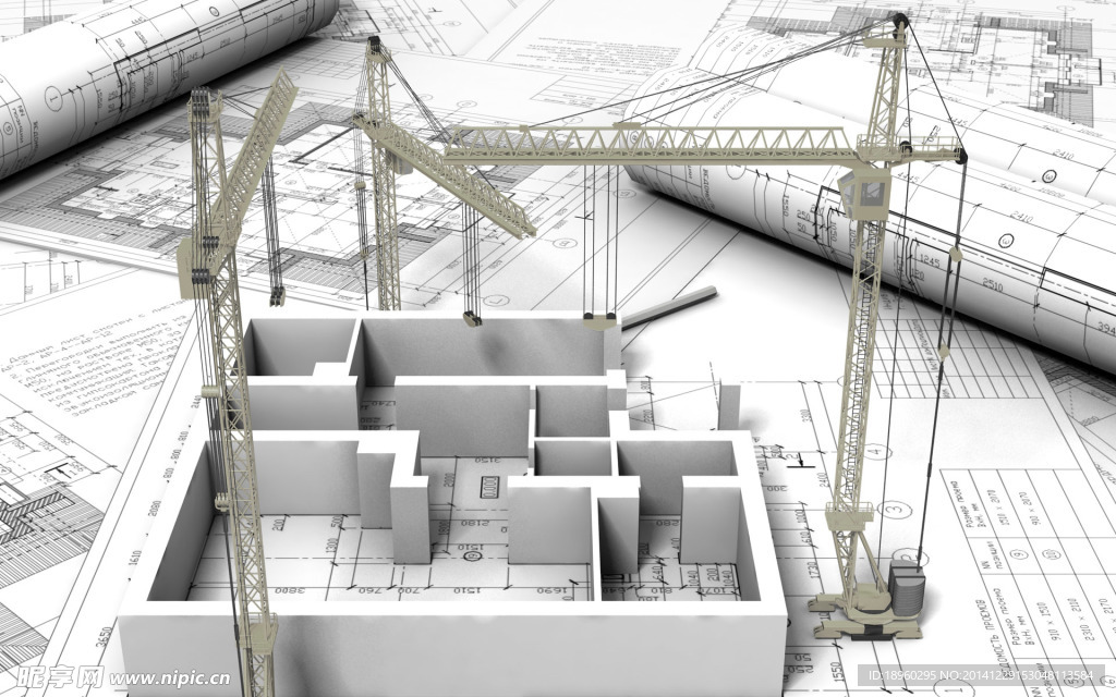 3D立体建筑施工绘图