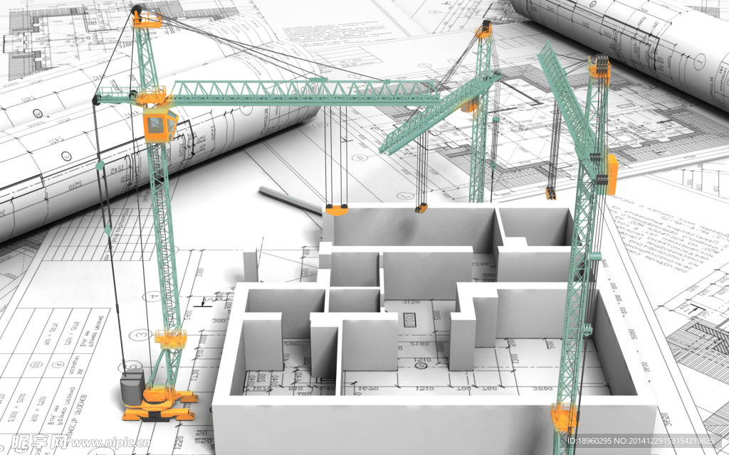 3D立体建筑施工绘图