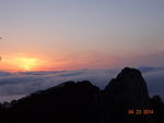 黄山日出风景