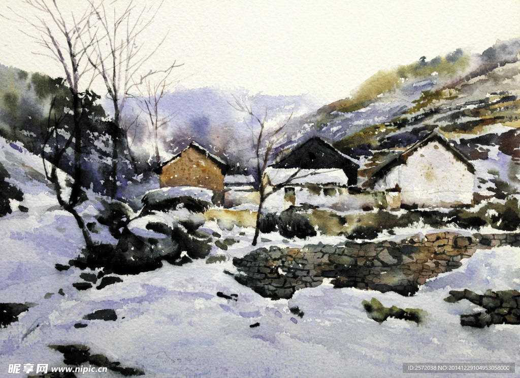 山村初冬