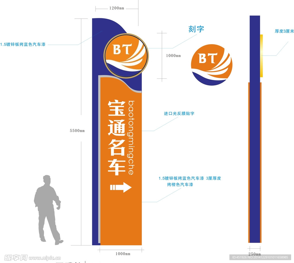 销售中心路牌