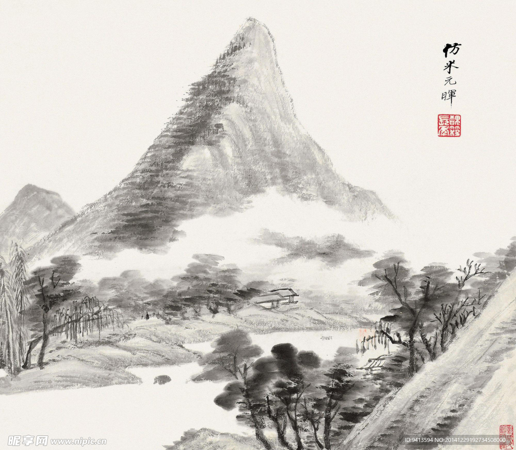 仿古山水