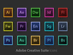 Adobe软件投影图标设计