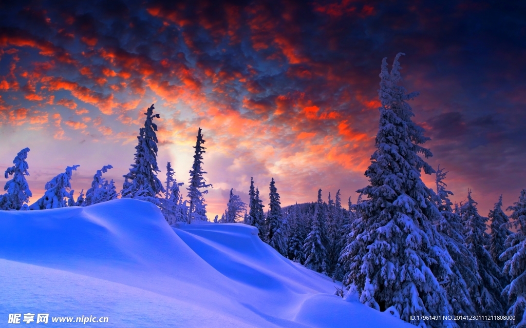 祖山雪景