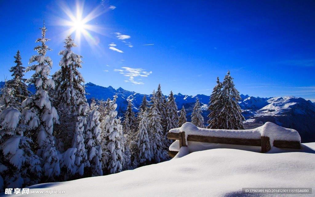 祖山雪景