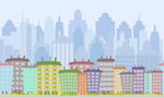 卡通城市建筑