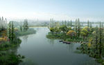 小河风景