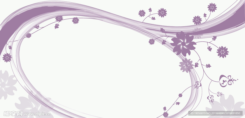矢量花纹花朵