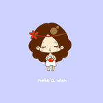 可爱卡通少女