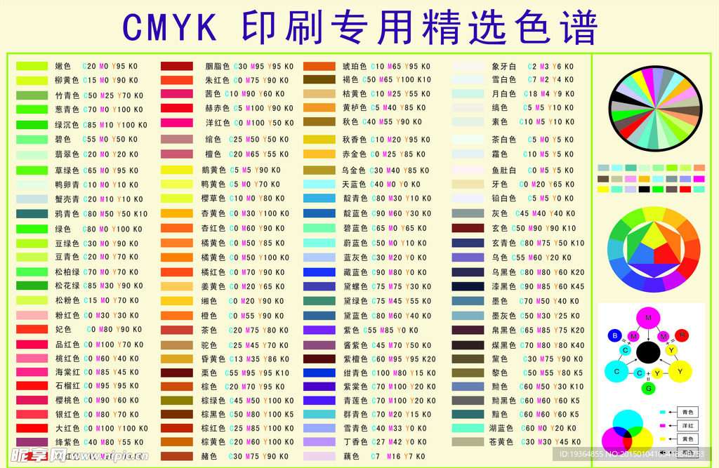 色谱 CMYK  印刷专用