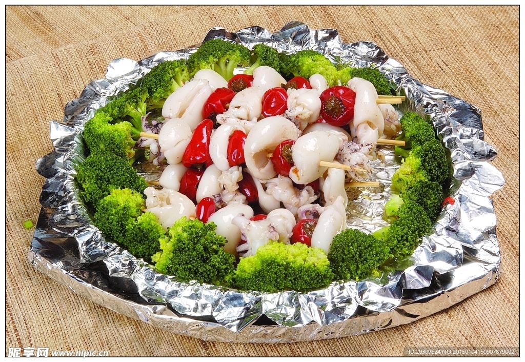 串烧泡椒墨鱼仔