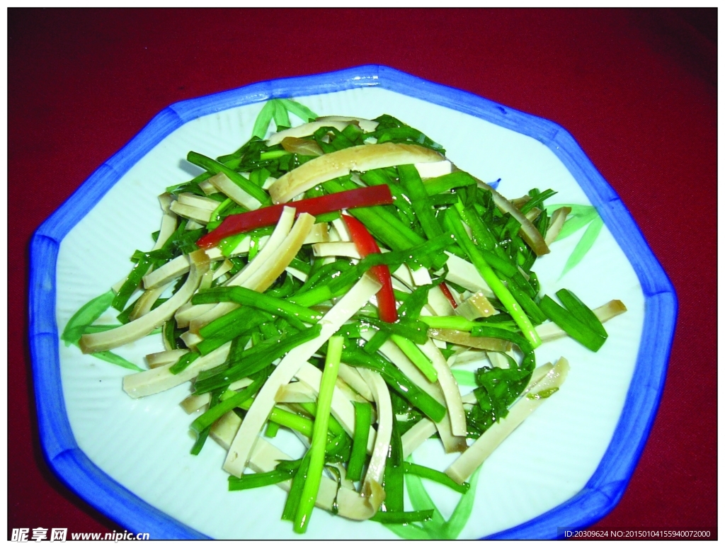 豆干炒韭菜