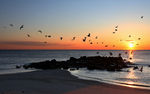 夕阳 海滩