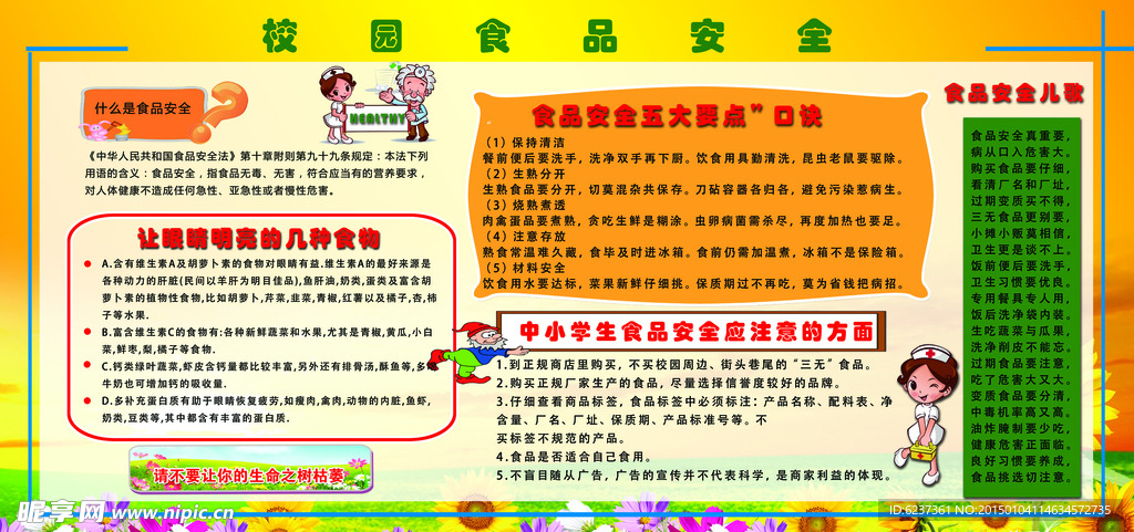 校园食品安全宣传