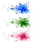 矢量时尚花朵素材图片