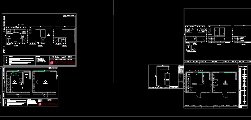 2套厨柜设计CAD图纸