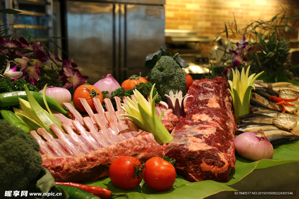 羊排 牛肉 鱼