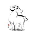 绘画羊