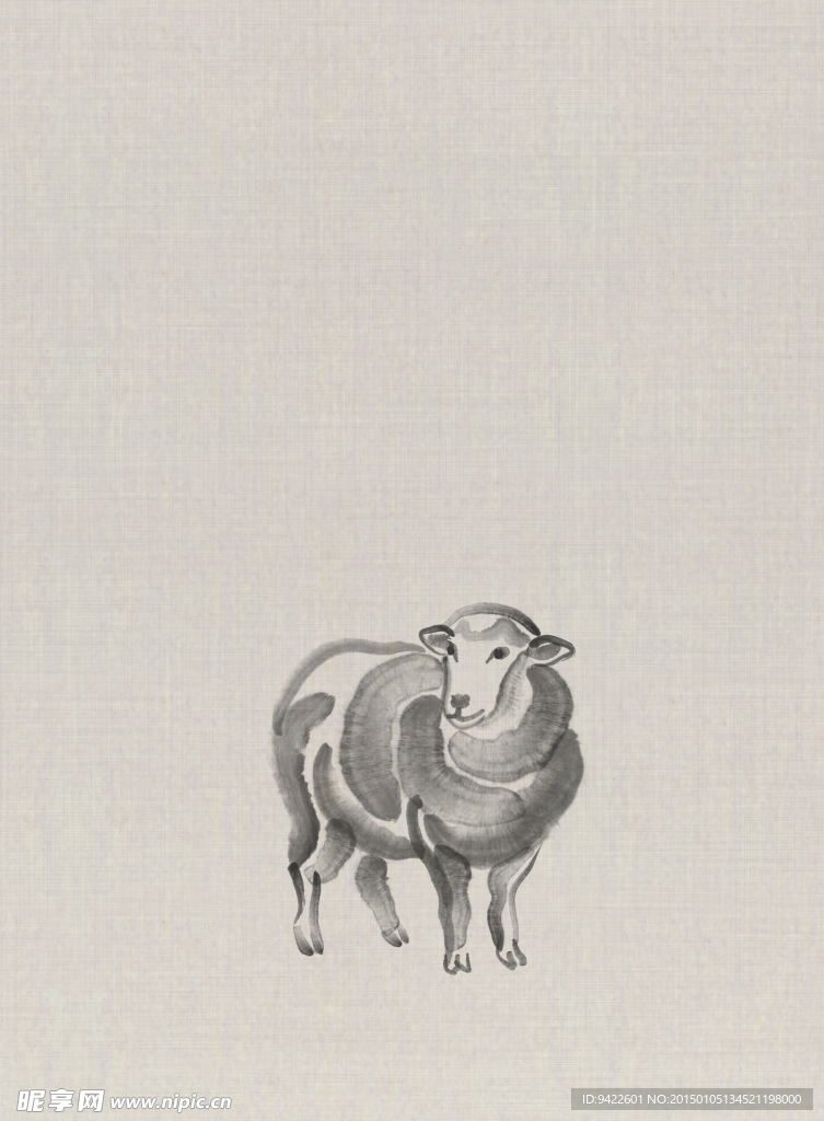 绘画羊