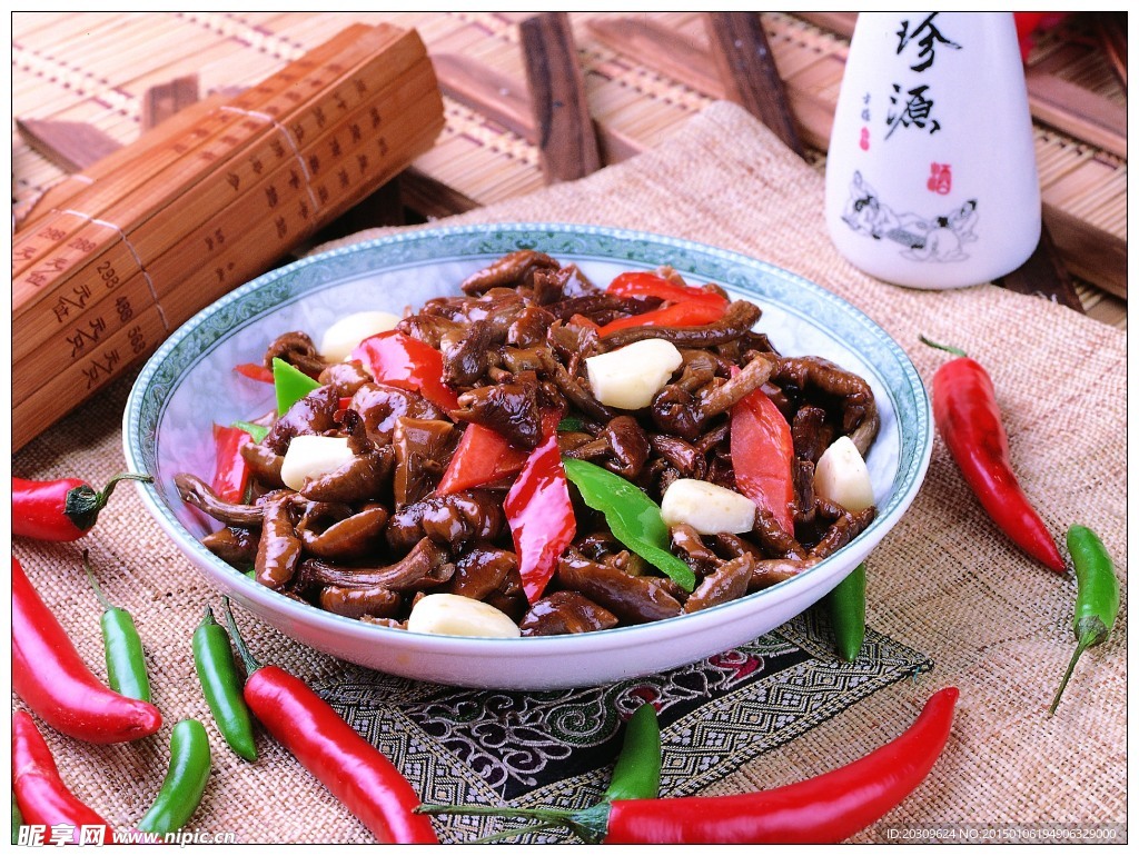 素烧野山菌
