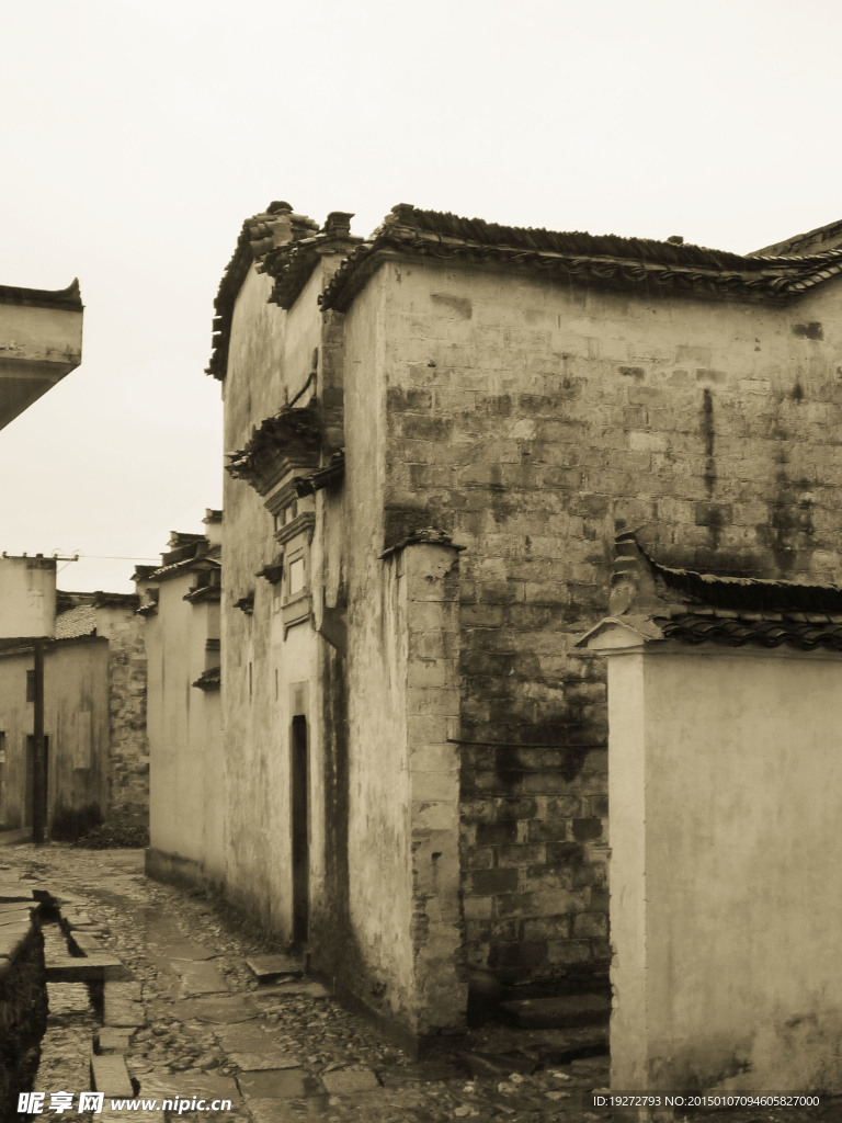 建筑黑白