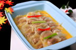金汤浸鱼皮饺