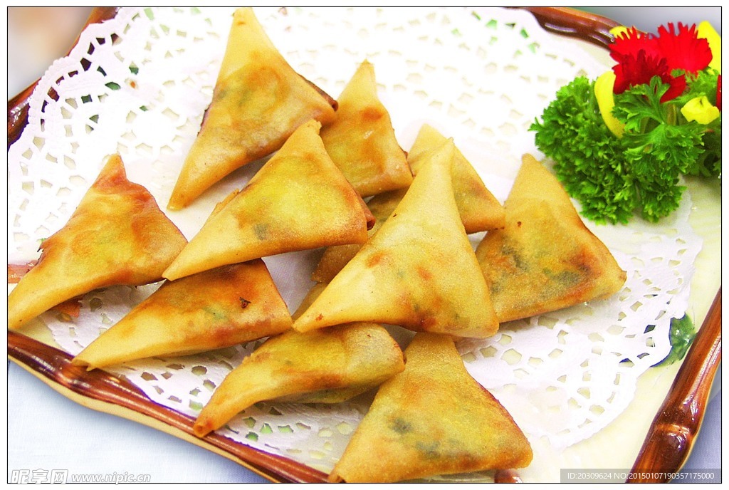 脆皮韭菜饺