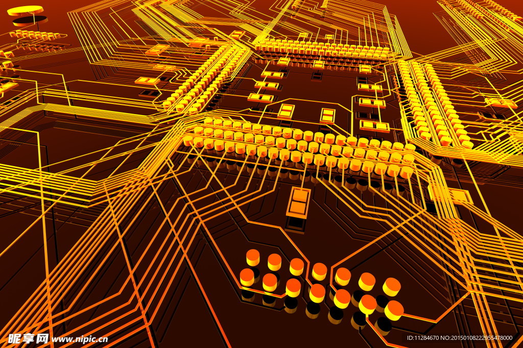 金色电子线路板