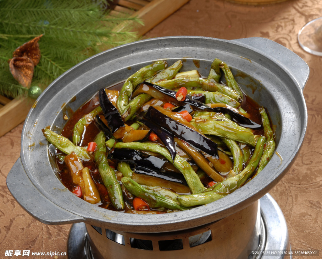 干锅芸豆茄子
