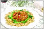 卤肉茄子煎伊面