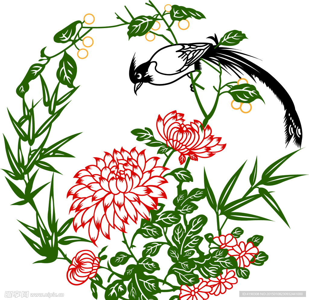 硅藻泥花纹