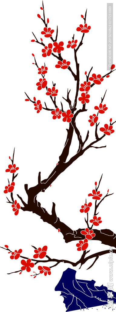 硅藻泥梅花