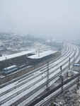 铁路雪景