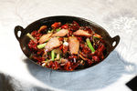 干锅茶树菇炒腊肉