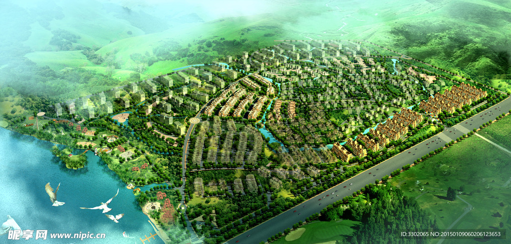 丽珠花园鸟瞰图