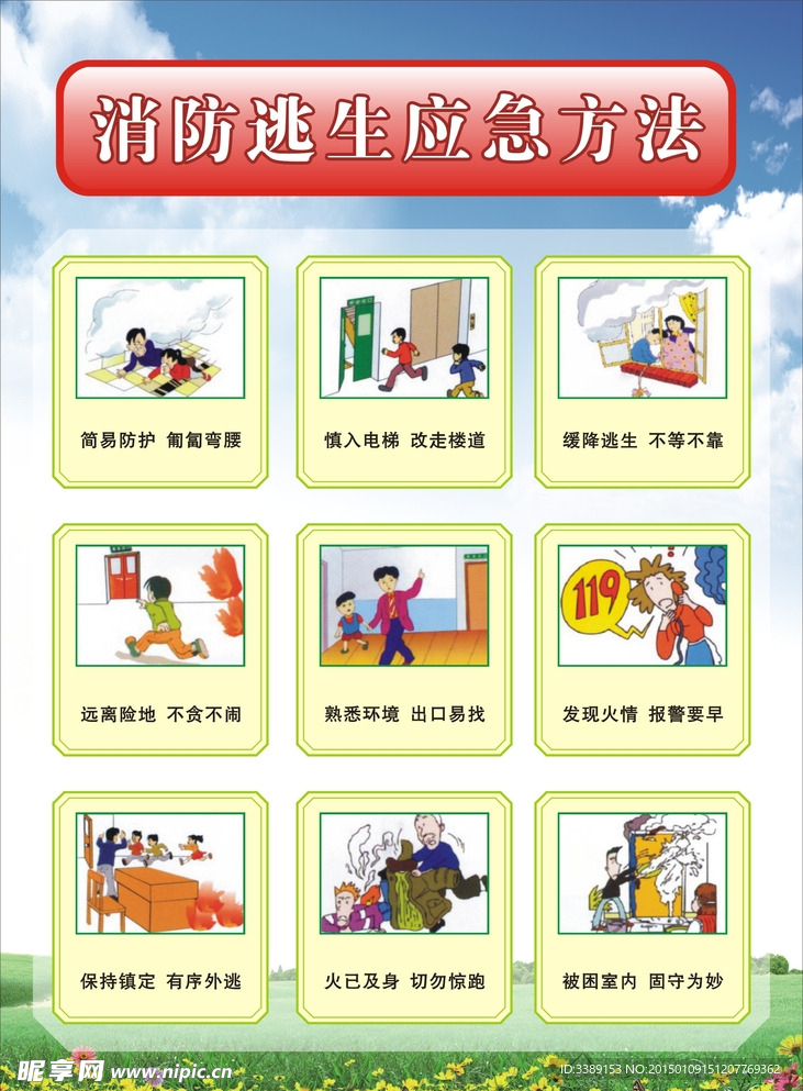 消防逃生方法